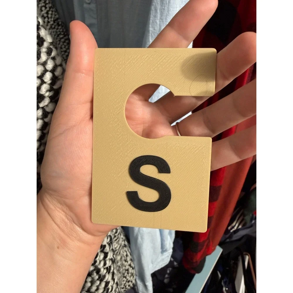 Closet Rod Size Dividers S-3XL Clothing Rack Inventory Organizers Reseller 3D